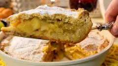 本場ベネチアのアップルケーキの作り方：しっとり香ばしい、やさしい薄焼き生地で包む